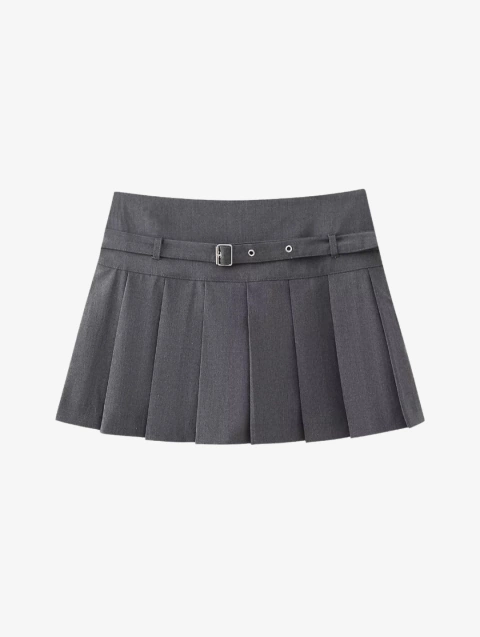 Short Saia Plissado Alicia