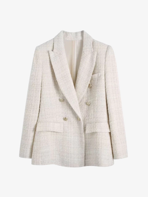 Blazer Alfaiataria Tweed Samy