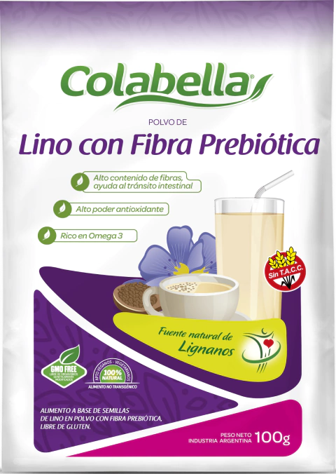 Lino con fibras prebiótica (leche vegetal) Sobre 100 gr - comprar online