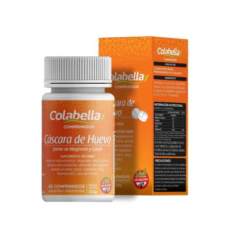 cáscara de huevo en comprimidos