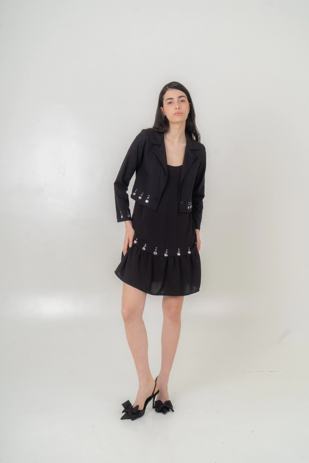 SET VESTIDO Y BLAZER EMMA BLACK
