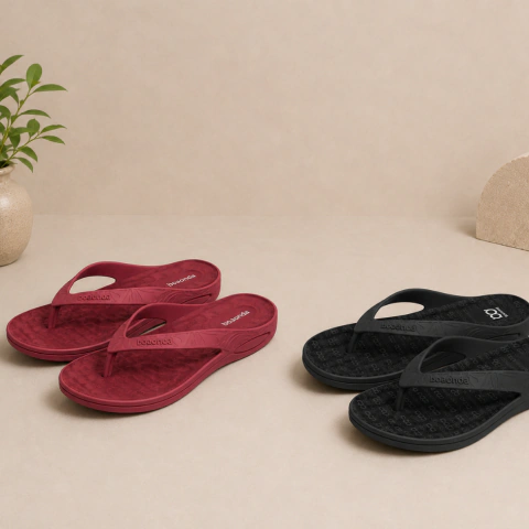 Kit Romance Boaonda – Chinelo Feminino Lily Vinho + Chinelo Masculino Preto