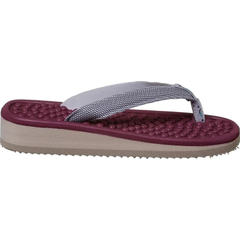 Chinelo Mundoflex Anabela Dedo Vinho Ref 841 - comprar online