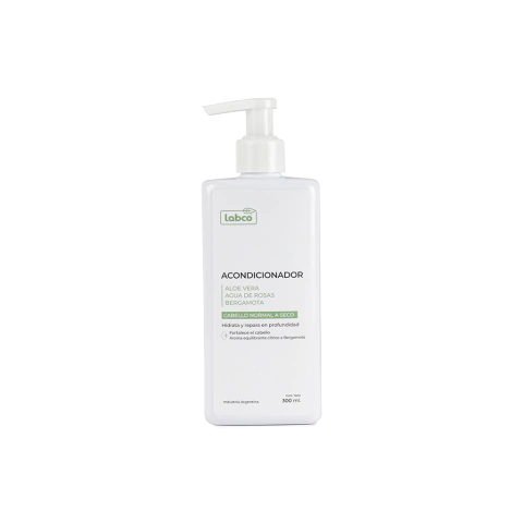 Acondicionador Aloe Vera y Agua de Rosas con Aceite Esencial de Bergamota