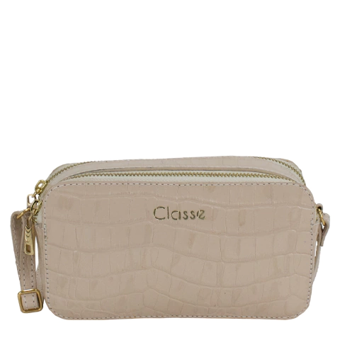 Bolsa Classe Couro Feminina Camera Bag com Divisórias