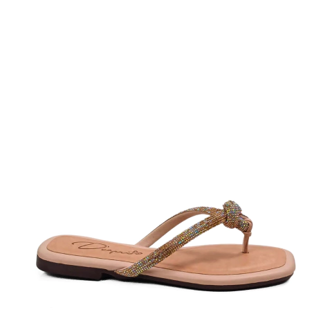 Tamanco D Capri Feminina com Nó no Cabedal