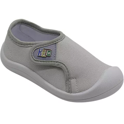 Tênis Calce Fácil Velcro Lateral Cinza