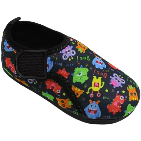 Splash Preta Divertida - Sapatilha Aquática Abertura Lateral - comprar online
