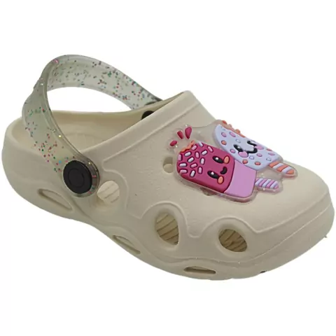 Babuches Bege Sorvetinho - Chinelo Versátil Confortável