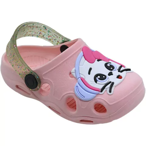 Babuches Rosa BB Gatinha de Fone - Chinelo Versátil Confortável