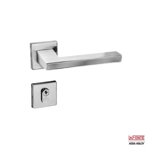 Fechadura para Porta 6270 Zamac Externa ST2 55 Ros 333 Inox Cromado Placa Cromado