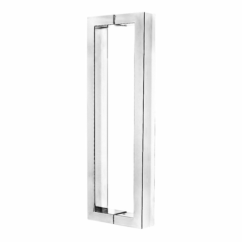 Puxador de porta Silvana Retangular 1m Inox Polido