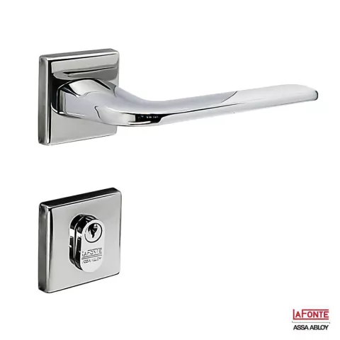 Fechadura para Porta 700 Zamak Externa ST2 55 Ros 333 Inox cromado