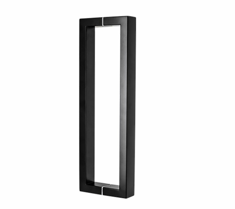 Puxador de porta Silvana Reto 80 cm Inox Preto