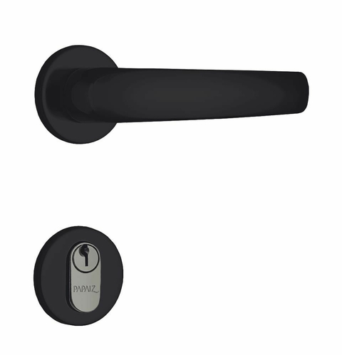 Fechadura Para Porta De Entrada MZ271 40mm Preto Fosco