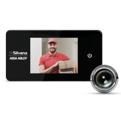Olho Mágico Digital Silvana Essential Tela Lcd 2,6" Polegadas Preto