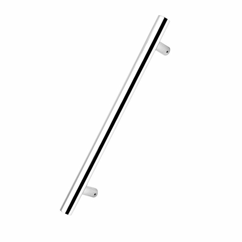 Puxador de porta Silvana Tubular 60 cm Inox Polido