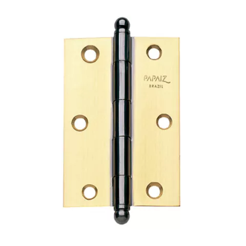 Dobradiça Leve 1300 Aço com Pino Estampado Oxidada 3 1/2" Papaiz