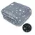 Manta Polar Luminosa 2 Plazas Gris Con Estrellas