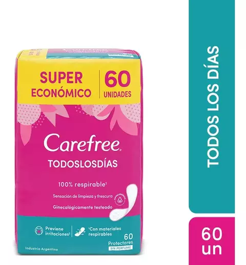 Carefree Todos Los Dias - Grande - 60 Unidades