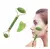 Kit Masajeador Facial Jade Rodillo +piedra Guasha-natural Color Verde - comprar online