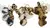 Llavero Bag Charms Pompones Peludo Animal Print