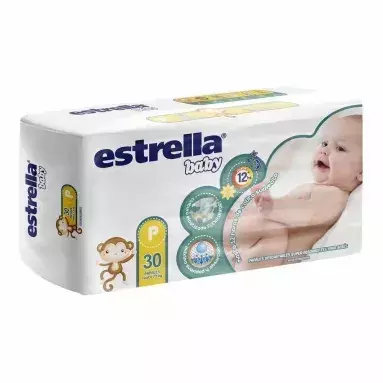 Pañales Estrella Baby Hiper Pequeño x30un