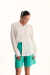 BLUSA MANGA LONGA SET VIN BLANC - OFF WHITE - Bikiny Society