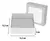 Caixa P/ Presente Visor Interior Metalizado 12,5x12,5x4 50un - comprar online