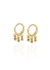 Brinco Argola Bolinhas - Banho de Ouro 18K
