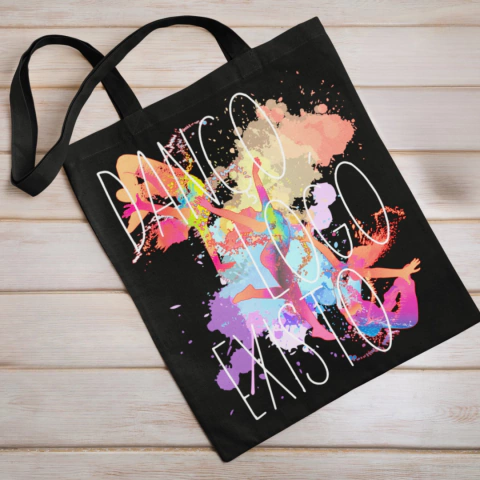 Danço Logo Existo Ecobag Preta - comprar online