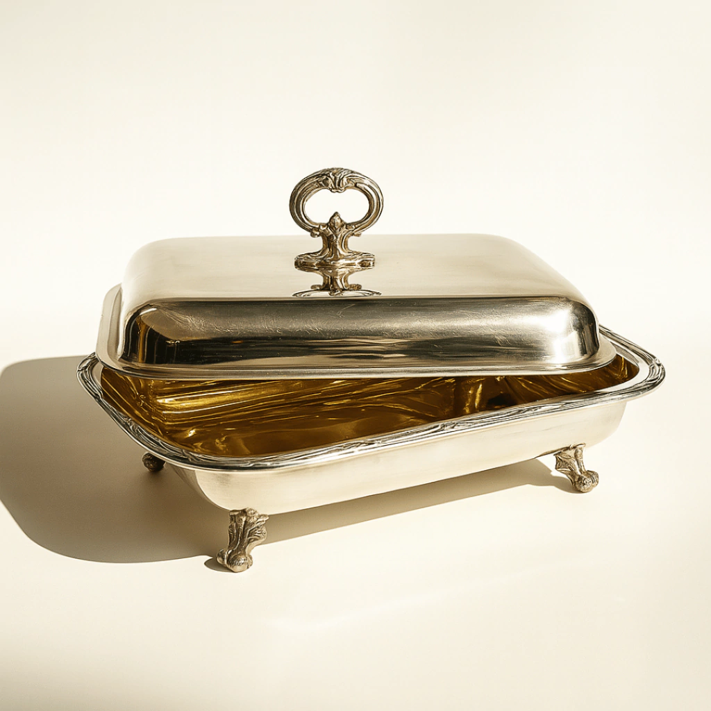 Guisera de Metal Plateado Antique