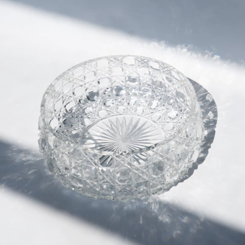 Centro De Mesa Cristal Tallado - comprar online