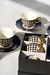 Juego de Té Porcelana "Cuadrillé" - tienda online