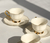 PRE VENTA! Juego de Té Porcelana Labrada "Jazmin" -  La Melange Arte & Deco