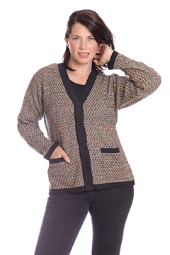 Cardigan clasico con bolsillos art 4603