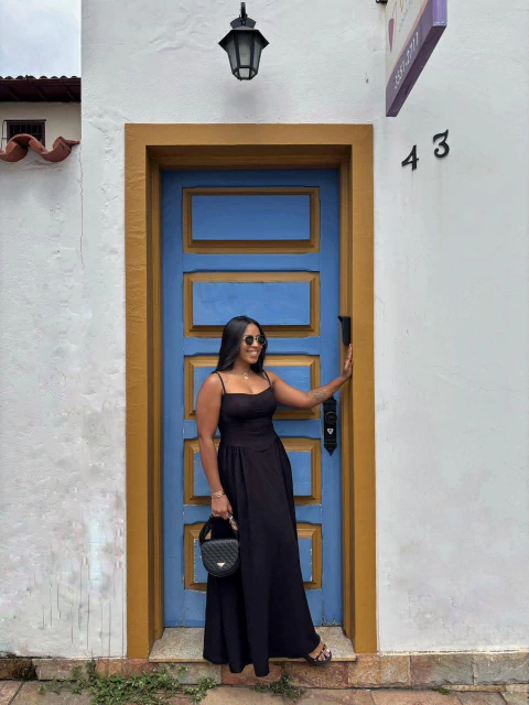 Vestido Samanta - Preto - comprar online