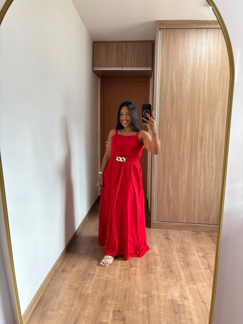 Vestido Jamile - Vermelho - comprar online