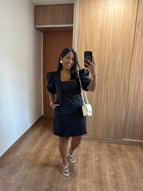 Vestido Ângela - Preto - comprar online