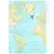 CADERNO BY GOCASE MAPA MUNDI AZUL - MEDIO - Unipaper