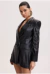 Blazer Manga Longa Com Aplicação - Amarante - comprar online