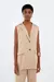 Colete Casual Estruturado Bege Nativa - Sacada