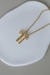 COLAR ELOS FIGARO MULTI PINGENTES AMOR - OURO