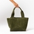 BOLSA VELUDO VERDE MILITAR COURO LEGÍTIMO