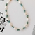 COLAR DUO PÉROLA E PEDRA AZUL TURQUESA BOHO