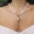 COLAR GRAVATA PÉROLA BOHO - OURO - comprar online