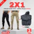 2x1 PANTALÓN CARGO JOGGER GABARDINA UNISEX + CAMPERA INFLABLE DE REGALO - comprar online