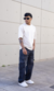 2x1 Jean Baggy Cargo Pixel - New Wave