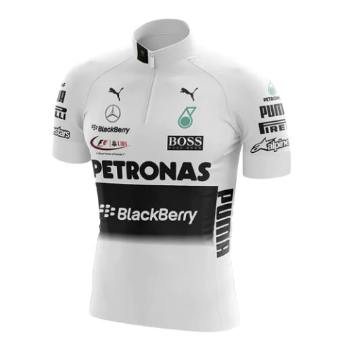 Camisa Ciclismo Petronas zíper 18cm - comprar online