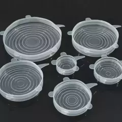 12 Peças Tampas Panela Silicone Universal Reutilizável Elást - Drop Conexion